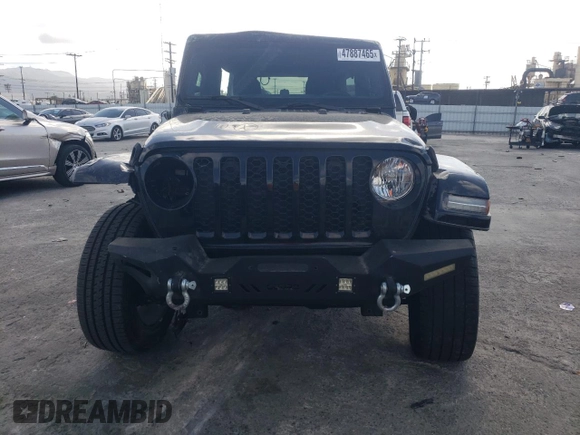 2021 Jeep Wrangler Unlimited Sahara High Altitude with VIN 1C4HJXEM0MW669053, listed as a Copart auction lot 47887465 with Not provided miles and Salvage title. Bid and sale history available at DreamBid. Image 5.