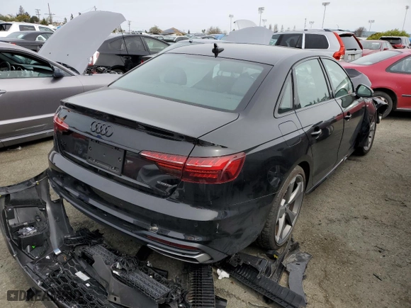 2021 Audi A4 Sedan S line Premium Plus with VIN WAUEAAF4XMA085770, listed as a Copart auction lot 44692993 with 0 mi miles. Bid and sale history available at carsss.com. Image 3.