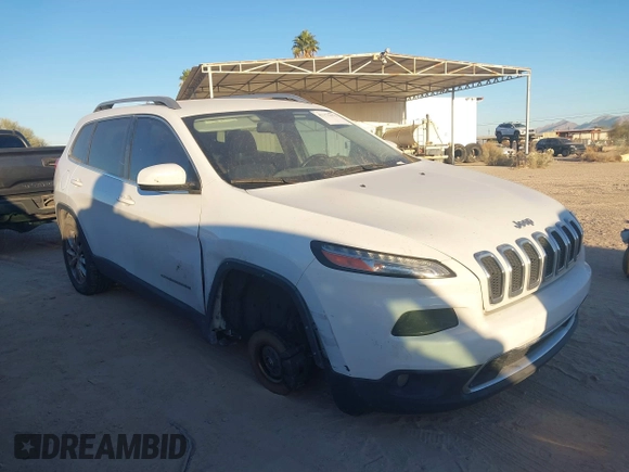 2017 Jeep Cherokee Limited with VIN 1C4PJLDB0HW526582, listed as a IAAI auction lot 41175972 with 176,546 mi miles. Bid and sale history available at carsss.com. Image 6.