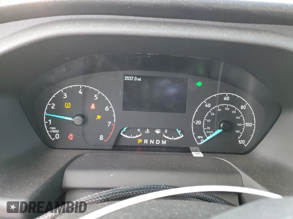 2023 Ford Transit Cargo with VIN 1FTBR1C86PKA86595, listed as a Copart auction lot 44908465 with 2,537 mi miles and Salvage Title. Bid and sale history available at carsss.com. Image 9.