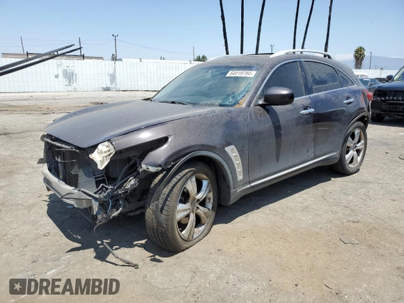 2011 Infiniti FX35 with VIN JN8AS1MW9BM141426, listed as a Copart auction lot 64519794 with 145,228 mi miles and Salvage Title. Bid and sale history available at carsss.com. Image 1.
