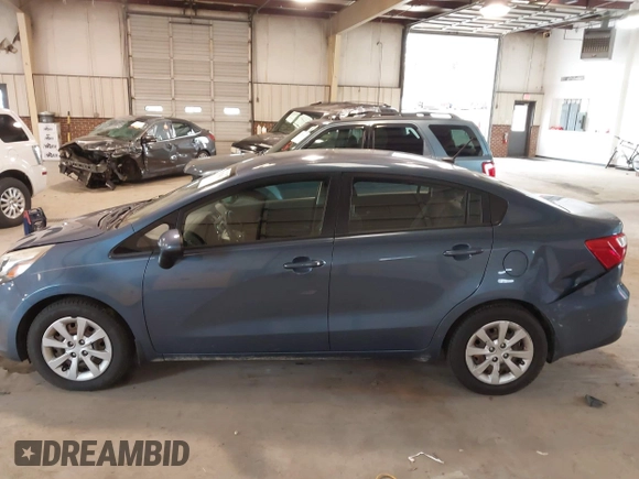 2016 Kia Rio LX with VIN KNADM4A38G6660555, listed as a IAAI auction lot 41754811 with 127,534 mi miles. Bid and sale history available at carsss.com. Image 14.