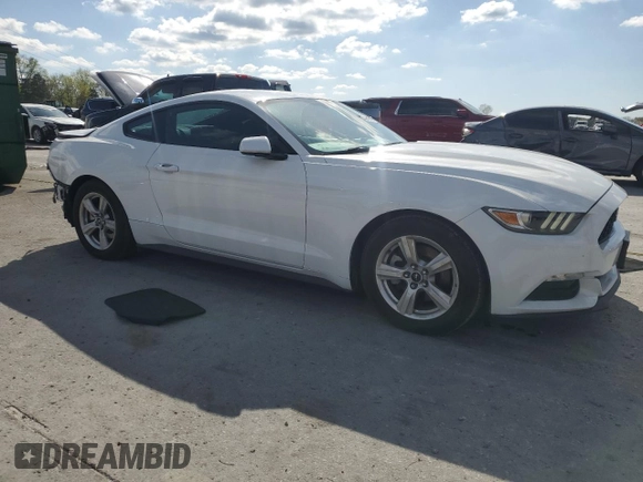 2016 Ford Mustang V6 with VIN 1FA6P8AM0G5322971, listed as a Copart auction lot 51951905 with 55,600 mi miles and Salvage Title. Bid and sale history available at carsss.com. Image 4.