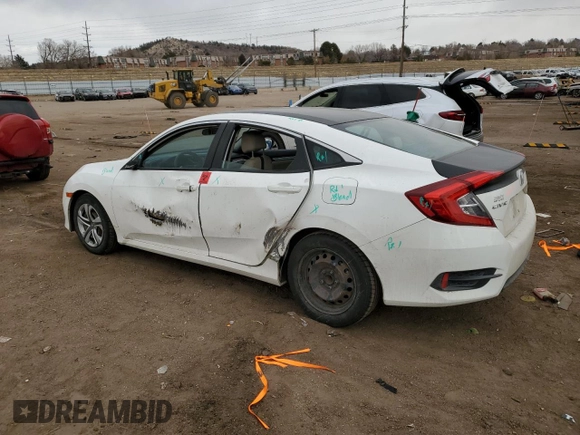 2016 Honda Civic Sedan LX with VIN 2HGFC2F54GH501724, listed as a Copart auction lot 44769635 with 0 mi miles and Non Repairable. Bid and sale history available at carsss.com. Image 2.