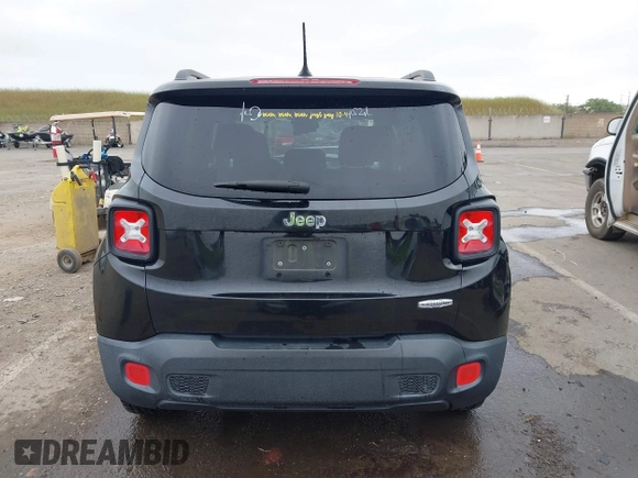 2017 Jeep Renegade Latitude with VIN ZACCJABB9HPE58804, listed as a IAAI auction lot 42100567 with 100,474 mi miles. Bid and sale history available at carsss.com. Image 16.