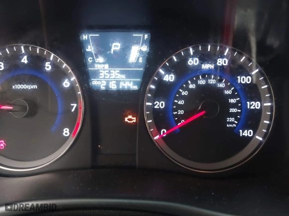 2014 Hyundai Accent GS with VIN KMHCT5AE8EU164507, listed as a IAAI auction lot 41540324 with 216,144 mi miles. Bid and sale history available at carsss.com. Image 7.