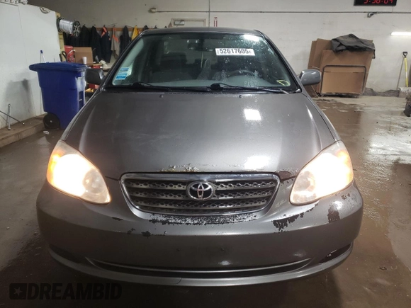 2007 Toyota Corolla CE with VIN 2T1BR32E77C850538, listed as a Copart auction lot 52617605 with 212,451 mi miles and Salvage Title. Bid and sale history available at DreamBid. Image 5.