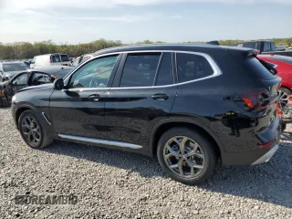 2022 BMW X3 sDrive30i with VIN 5UX43DP0XN9M49063, listed as a Copart auction lot 51497305 with 15,962 mi miles and Salvage Title. Bid and sale history available at DreamBid. Image 2.