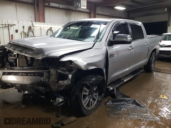 2021 Toyota Tundra Platinum z VIN 5TFAY5F17MX008071, wystawiony jako Copart lot #44320385 z przebiegiem 59 398 mil mil oraz Szkoda całkowita • Salvage title. Historia ofert i sprzedaży dostępna na DreamBid. Obrazek 1.
