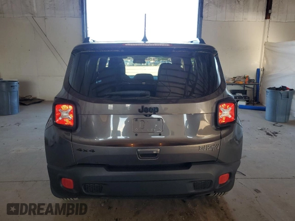 2018 Jeep Renegade Sport with VIN ZACCJBAB4JPH57193, listed as a Copart auction lot 57388075 with 189,413 mi miles and Salvage title. Bid and sale history available at DreamBid. Image 6.