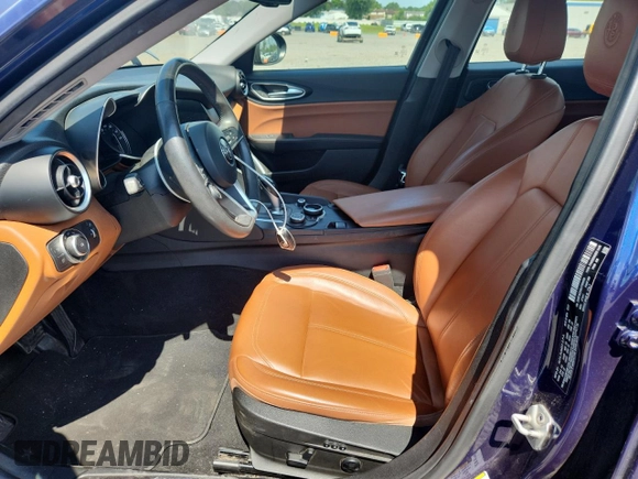 2018 Alfa Romeo Giulia with VIN ZARFAEDNXJ7564294, listed as a Copart auction lot 63896295 with 49,798 mi miles and Clean title. Bid and sale history available at DreamBid. Image 7.