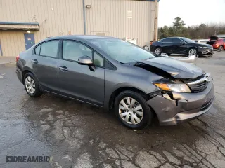 2012 Honda Civic Sdn LX with VIN 19XFB2F56CE099972, listed as a Copart auction lot 43468485 with 81,731 mi miles and Salvage Title. Bid and sale history available at carsss.com. Image 4.
