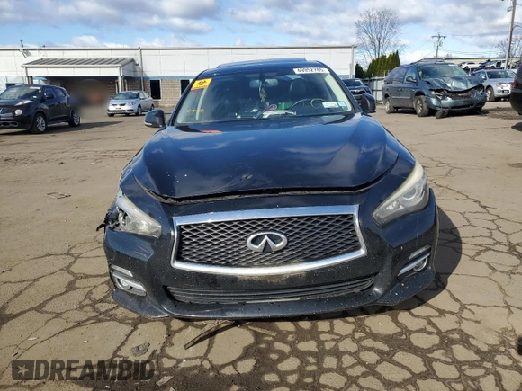 2014 Infiniti Q50 Premium with VIN JN1BV7AR7EM689683, listed as a Copart auction lot 49952785 with 149,848 mi miles and Salvage Title. Bid and sale history available at carsss.com. Image 5.