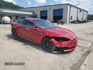 2020 Tesla Model S Long Range with VIN 5YJSA1E25LF412216, listed as a Copart auction lot 62078295 with 45,384 mi miles and Salvage title. Bid and sale history available at DreamBid. Image 4.