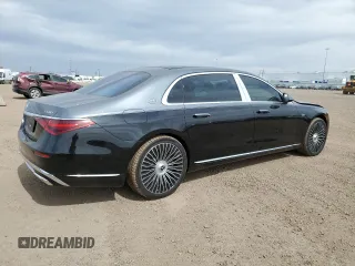2024 Mercedes-Benz S 680 Maybach z VIN W1K6X7KB4RA243160, wystawiony jako Copart lot #49357235 z przebiegiem 6440 mil mil oraz Szkoda całkowita • Salvage title. Historia ofert i sprzedaży dostępna na DreamBid. Obrazek 3.