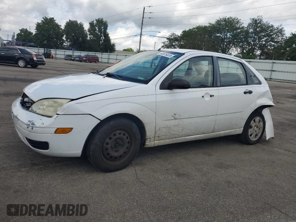 2007 Ford Focus S with VIN 1FAFP34N87W343035, listed as a Copart auction lot 63419335 with Not provided miles and Salvage title. Bid and sale history available at DreamBid. Image 1.