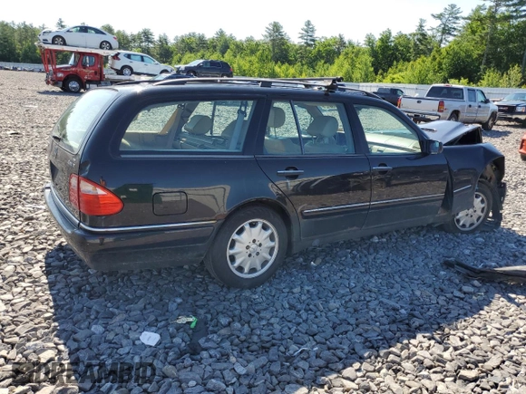 1999 Mercedes-Benz E-Class with VIN WDBJH82F8XX020574, listed as a Copart auction lot 63730124 with 201,401 mi miles and Salvage Title. Bid and sale history available at carsss.com. Image 3.