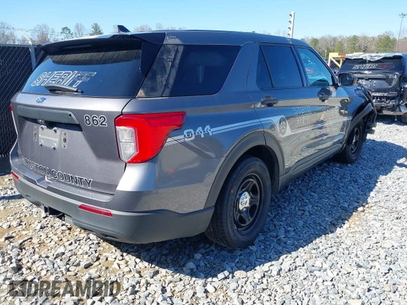 2021 Ford Police Interceptor z VIN 1FM5K8ACXMNA03127, wystawiony jako IAAI lot #41732905 z przebiegiem 73 398 mil mil oraz . Historia ofert i sprzedaży dostępna na DreamBid. Obrazek 4.