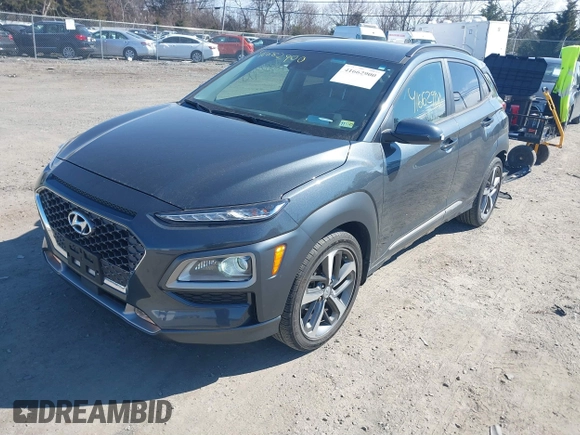 2021 Hyundai Kona Ultimate with VIN KM8K5CA51MU730340, listed as a IAAI auction lot 41662900 with 63,660 mi miles and . Bid and sale history available at carsss.com. Image 18.