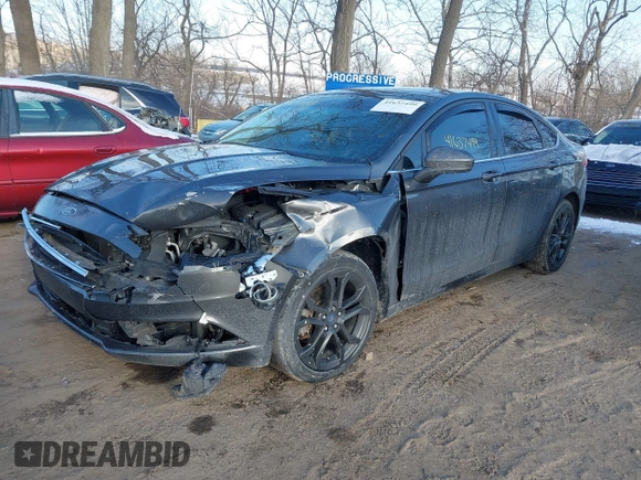 2018 Ford Fusion SE with VIN 3FA6P0T95JR105382, listed as a IAAI auction lot 41637499 with 35,516 mi miles and . Bid and sale history available at carsss.com. Image 2.