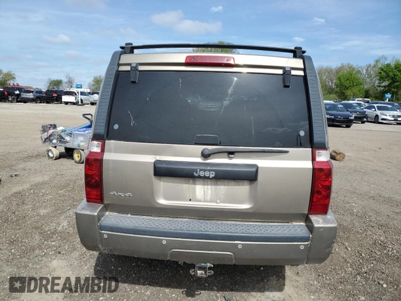 2006 Jeep Commander with VIN 1J8HG48NX6C275431, listed as a Copart auction lot 55094215 with 203,893 mi miles and Clean Title. Bid and sale history available at DreamBid. Image 6.