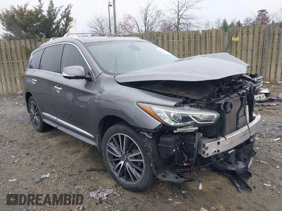 2016 Infiniti QX60 with VIN 5N1AL0MM1GC502111, listed as a IAAI auction lot 41866740 with 97,360 mi miles and . Bid and sale history available at DreamBid. Image 1.