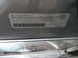 2012 Audi A8 L 6.3L with VIN WAUR4AFD5CN029378, listed as a Copart auction lot 54545475 with 119,386 mi miles and Clean Title. Bid and sale history available at carsss.com. Image 12.