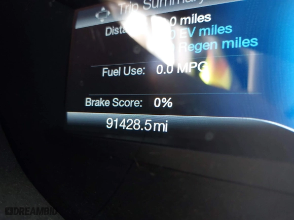 2019 Ford Fusion Hybrid SE with VIN 3FA6P0LU0KR164670, listed as a IAAI auction lot 41811458 with 91,428 mi miles. Bid and sale history available at carsss.com. Image 15.
