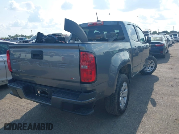 2021 Chevrolet Colorado 2WD LT with VIN 1GCGSCEN7M1209427, listed as a IAAI auction lot 40296591 with 79,785 mi miles. Bid and sale history available at carsss.com. Image 4.