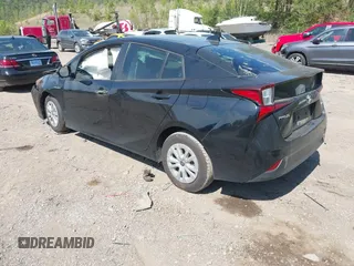 2022 Toyota Prius L Eco with VIN JTDKAMFU1N3182790, listed as a IAAI auction lot 41993264 with 124,777 mi miles and . Bid and sale history available at DreamBid. Image 3.