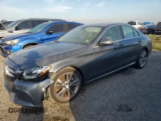 2017 Mercedes-Benz C 300 with VIN 55SWF4JB9HU210401, listed as a Copart auction lot 75676224 with Not Provided miles and Salvage Title. Bid and sale history available at carsss.com. Image 1.