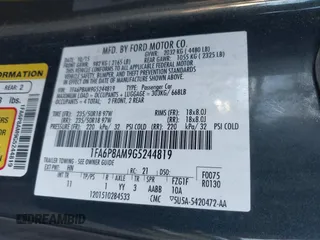 2016 Ford Mustang V6 with VIN 1FA6P8AM9G5244819, listed as a IAAI auction lot 41808227 with 115,683 mi miles and . Bid and sale history available at carsss.com. Image 9.