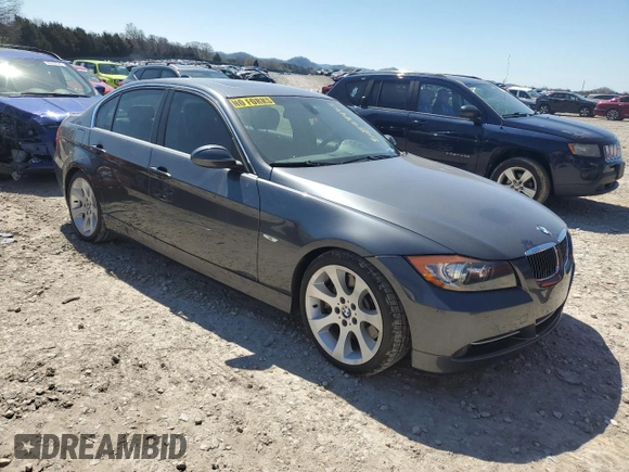 2007 BMW 3 Series 335i with VIN WBAVB735X7PA87939, listed as a Copart auction lot 50524455 with 82,654 mi miles and Salvage Title. Bid and sale history available at carsss.com. Image 4.