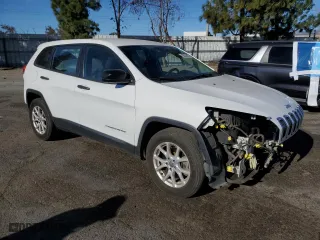 2017 Jeep Cherokee Sport with VIN 1C4PJLAB9HW663234, listed as a Copart auction lot 42033315 with 111,421 mi miles and Salvage Title. Bid and sale history available at carsss.com. Image 4.