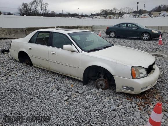 2000 Cadillac DeVille DTS z VIN 1G6KF5797YU263599, wystawiony jako Copart lot #81576484 z przebiegiem 118 414 mil mil oraz Szkoda całkowita • Salvage title. Historia ofert i sprzedaży dostępna na DreamBid. Obrazek 4.