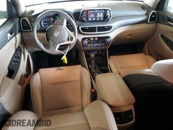 2021 Hyundai Tucson Ultimate with VIN KM8J3CAL0MU339969, listed as a Copart auction lot 58592275 with 20,953 mi miles and Salvage title. Bid and sale history available at DreamBid. Image 8.