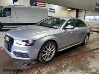 2015 Audi A4 Premium Plus with VIN WAUFFAFL2FN011221, listed as a Copart auction lot 50190215 with 123,957 mi miles and Salvage Title. Bid and sale history available at carsss.com. Image 1.