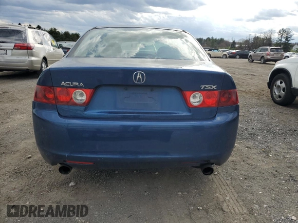 2004 Acura TSX with VIN JH4CL96804C005546, listed as a Copart auction lot 50717235 with 274,971 mi miles and Salvage title. Bid and sale history available at DreamBid. Image 6.