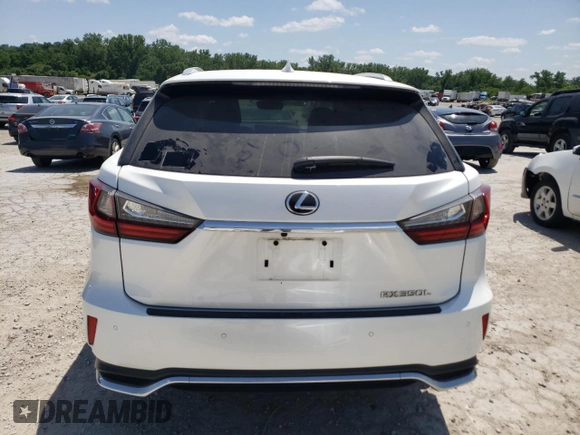 2020 Lexus RX 350L with VIN JTJHZKFA3L2025792, listed as a Copart auction lot 56319744 with 95,085 mi miles and Salvage title. Bid and sale history available at DreamBid. Image 6.