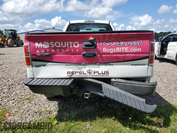 2009 Ford F-150 XL with VIN 1FTPF12V49KB76109, listed as a Copart auction lot 63595754 with 160,579 mi miles and Salvage Title. Bid and sale history available at carsss.com. Image 6.