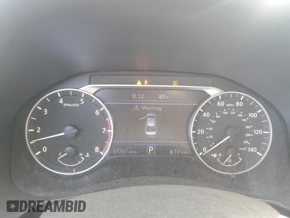 2019 Nissan Altima SR with VIN 1N4BL4CV8KC258935, listed as a Copart auction lot 70028694 with 97,267 mi miles and Salvage Title. Bid and sale history available at carsss.com. Image 9.