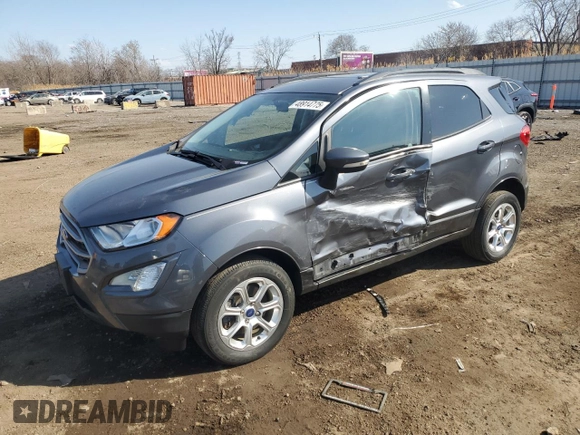 2021 Ford EcoSport SE with VIN MAJ6S3GL1MC400763, listed as a Copart auction lot 48914775 with 128,780 mi miles and Salvage title. Bid and sale history available at DreamBid. Image 1.