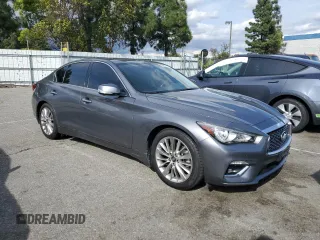 2021 Infiniti Q50 3.0t LUXE with VIN JN1EV7BP6MM700570, listed as a Copart auction lot 50962535 with 61,700 mi miles and Salvage Title. Bid and sale history available at carsss.com. Image 4.