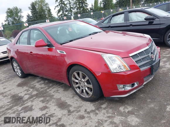 2008 Cadillac CTS AWD w/1SB with VIN 1G6DT57V380185215, listed as a IAAI auction lot 42153012 with 126,098 mi miles. Bid and sale history available at carsss.com. Image 1.