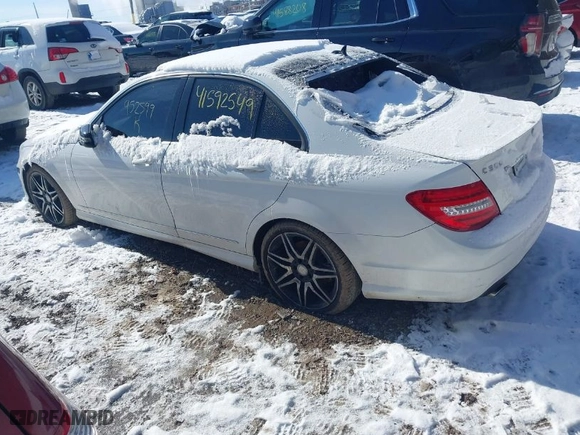 2014 Mercedes-Benz C-Class C 300 Sport with VIN WDDGF8AB8EA952599, listed as a IAAI auction lot 41592549 with 126,903 mi miles. Bid and sale history available at carsss.com. Image 3.
