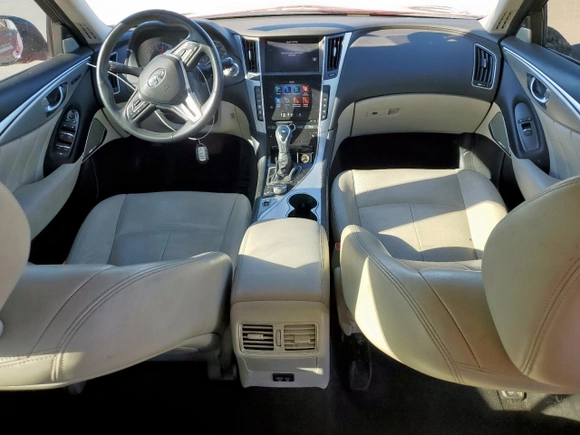 2022 Infiniti Q50 Luxe with VIN JN1EV7BP8NM310457, listed as a Copart auction lot 47611855 with 22,353 mi miles and Salvage Title. Bid and sale history available at DreamBid. Image 8.
