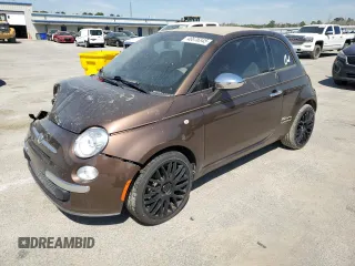 2012 FIAT 500 Pop with VIN 3C3CFFDR6CT108755, listed as a Copart auction lot 48676345 with 122,996 mi miles and Salvage Title. Bid and sale history available at carsss.com. Image 1.