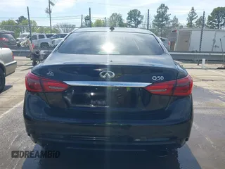 2018 Infiniti Q50 3.0t LUXE with VIN JN1EV7AP2JM351176, listed as a IAAI auction lot 41837214 with 125,535 mi miles. Bid and sale history available at carsss.com. Image 16.