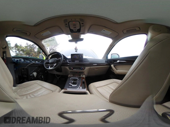 2018 Audi Q5 Premium Plus with VIN WA1BNAFY6J2002090, listed as a IAAI auction lot 41653345 with 127,292 mi miles. Bid and sale history available at carsss.com. Image 19.