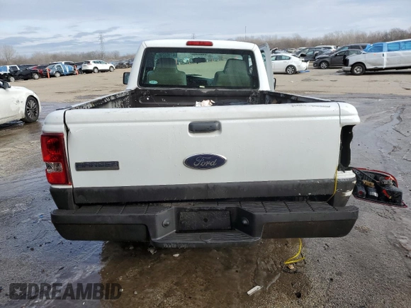 2006 Ford Ranger XL with VIN 1FTYR10D36PA63952, listed as a Copart auction lot 41965295 with 208,047 mi miles and Salvage Title. Bid and sale history available at DreamBid. Image 6.